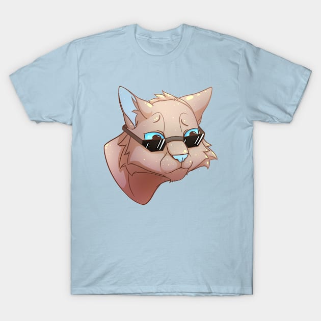 Cat with glasses T-Shirt by HEllRas